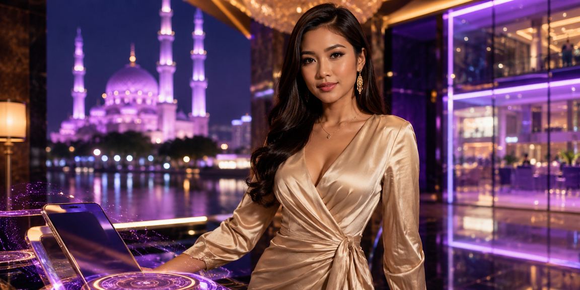 Pemain mengakses kasino dalam talian gattouz0 melalui telefon pintar di Putrajaya